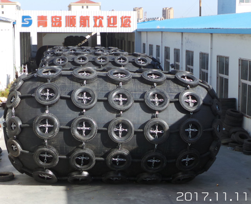 Accouplement du bateau en caoutchouc pneumatique de Marine Tire Chain Net Inflatable d'amortisseur