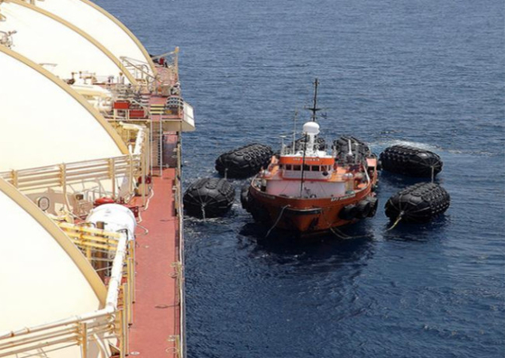 Accouplement du type en caoutchouc pneumatique en mer de Yokohama d'amortisseurs de bateau