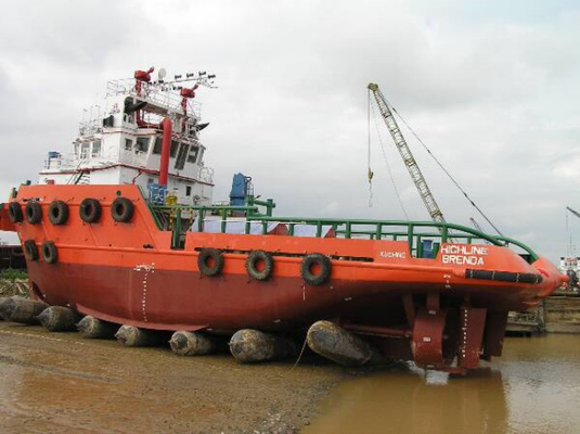 Bateau certifié lançant accouplant Marine Rubber Airbags de levage lourde